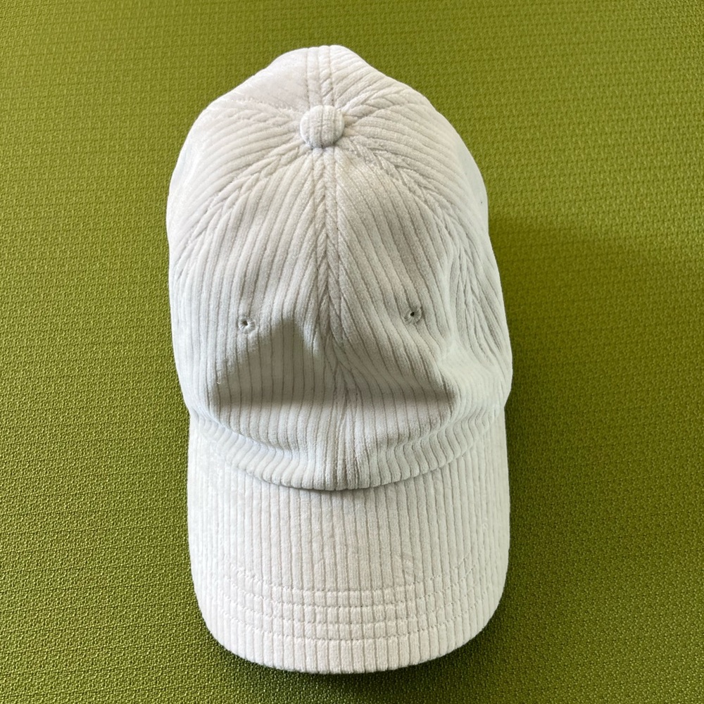 *SOLD* Lululemon Corduroy Baseball Hat in Cream